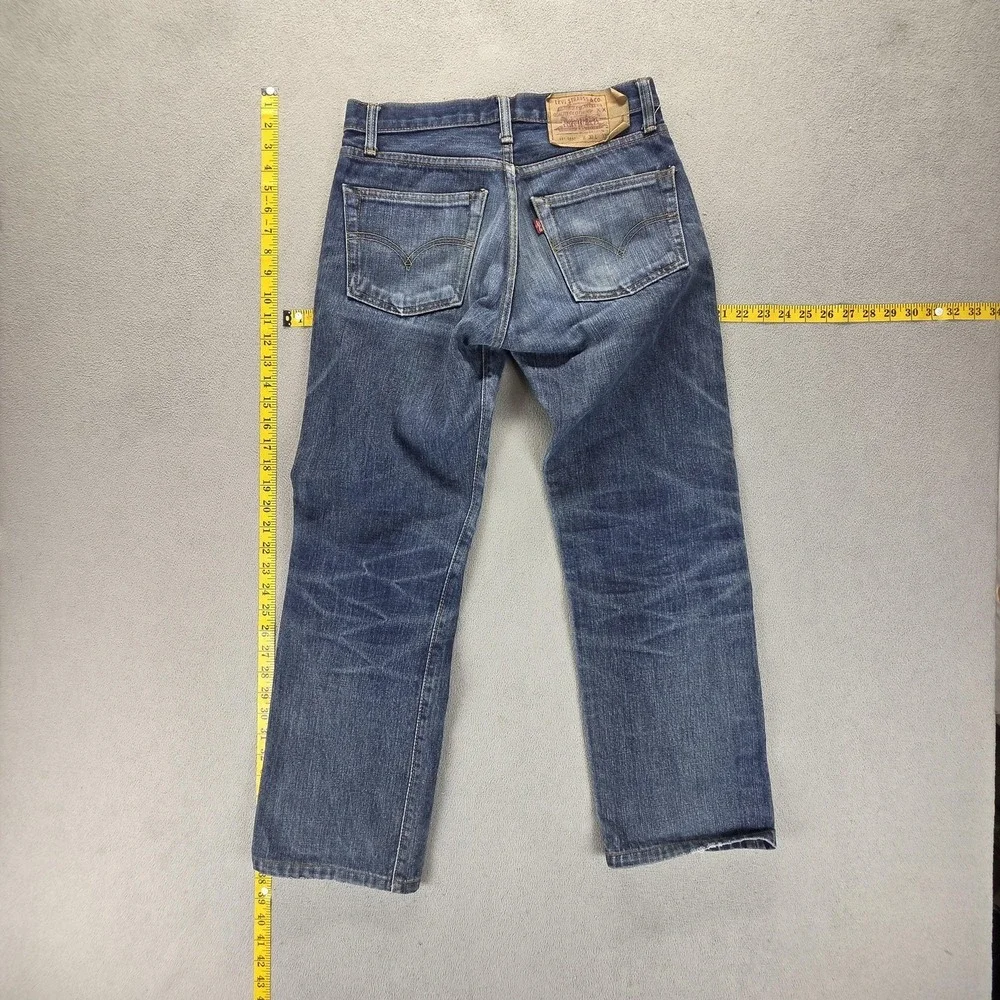 Vintage Levis 501 Jeans Mens Blue Selvedge LVC Made in USA Button Fly Fits 28x28